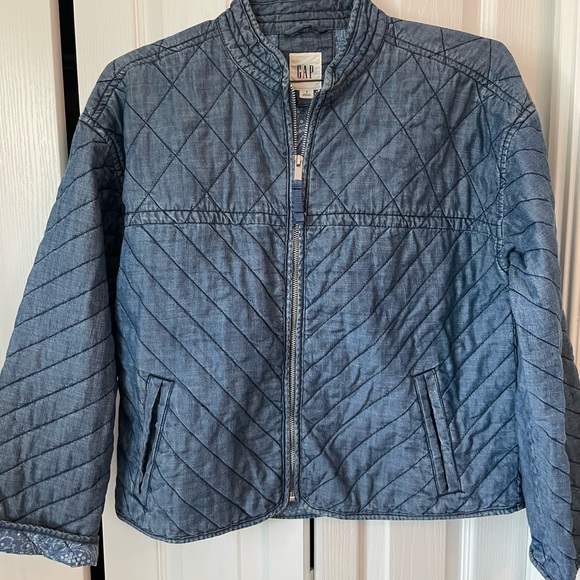 GAP Jackets & Coats Gap Quilted Denim Jacket Poshmark